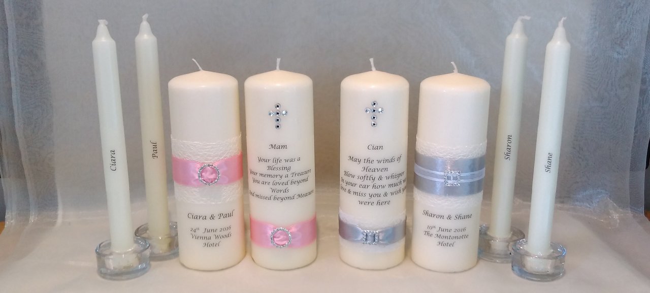 Personalised candles, memorial candle, remembrance candle