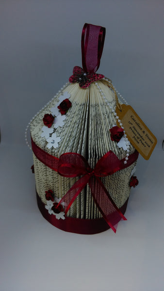 BookArt Birdcage - Burgundy