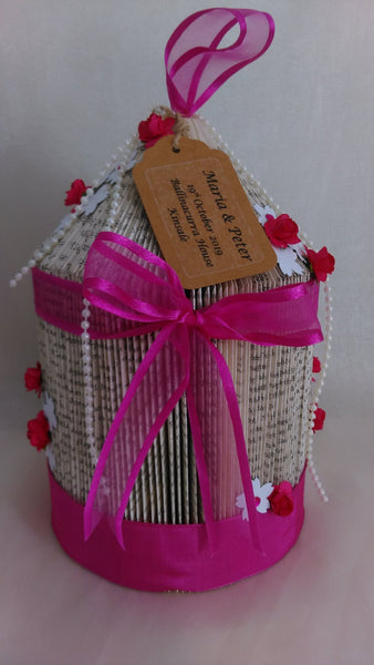 BookArt Birdcage - Fuchsia Pink