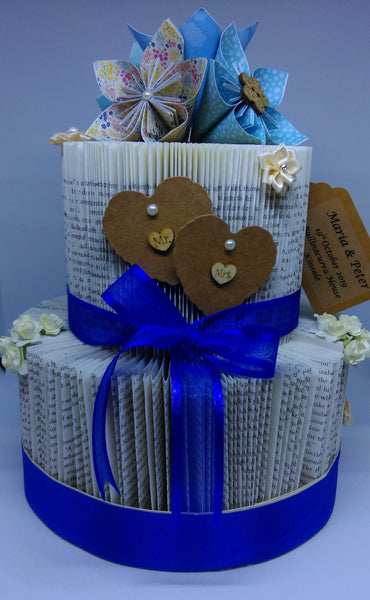 book art, book folding, wedding centrepiece, wedding cake, wedding ceremony, personalised,