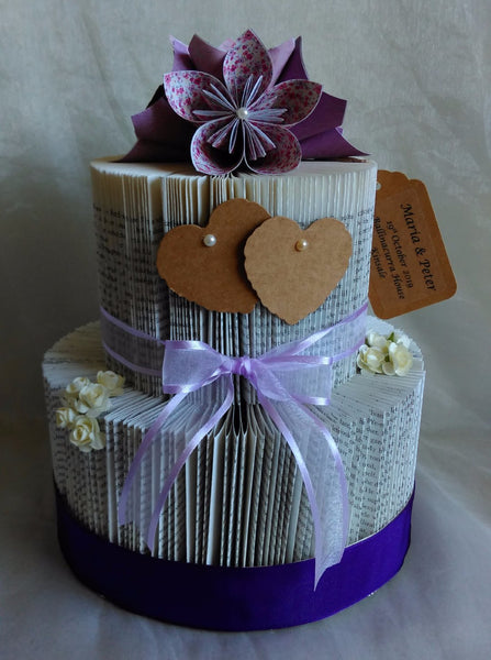 BookArt Wedding Cake - Purple