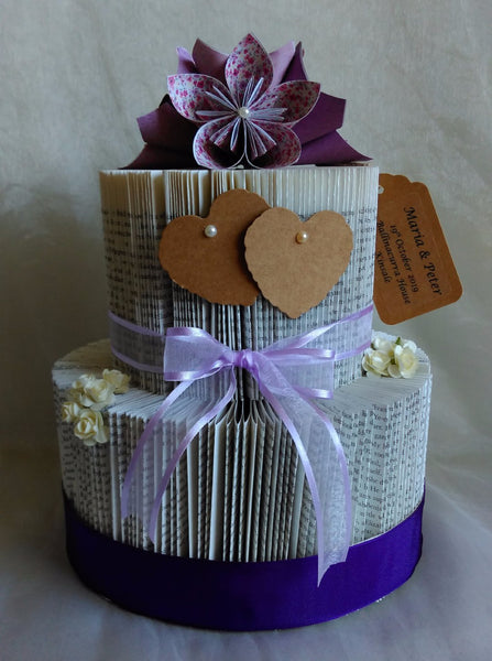 BookArt Wedding Cake - Purple