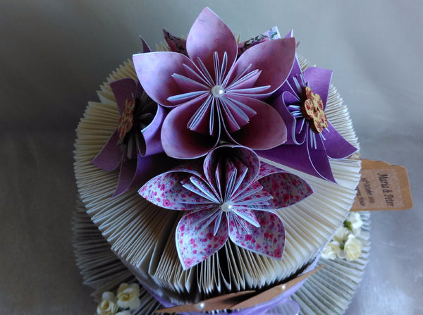 BookArt Wedding Cake - Purple
