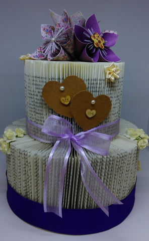 BookArt Wedding Cake - Purple