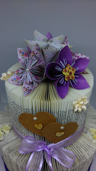 BookArt Wedding Cake - Purple