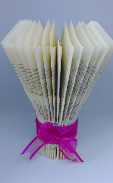 book art, book folding, wedding centrepiece, vase, wedding ceremony, personalised,