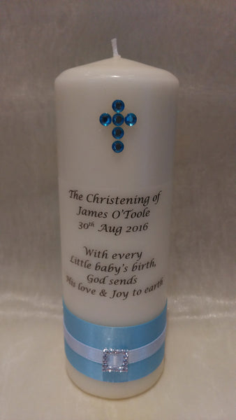 personalised candles, christening candle, baptism candle, christening ceremony, baptism ceremony, wedding candles Ireland