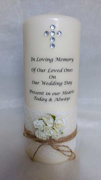 personalised candles, memorial, remembrance, memory