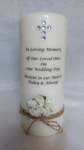 personalised candles, memorial, remembrance, memory