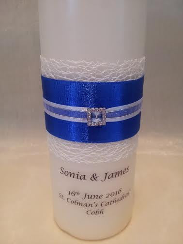 personalised candles, wedding candles, unity candles, wedding ceremony, unity ceremony, wedding candles Ireland