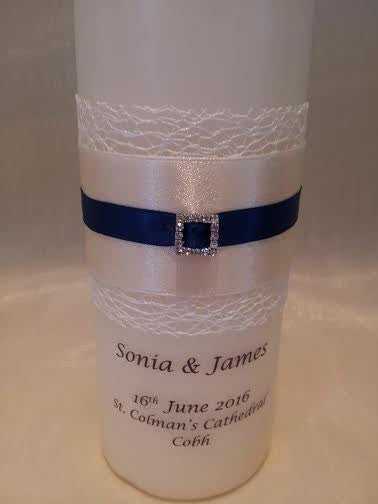 personalised candles, wedding candles, unity candles, wedding ceremony, unity ceremony, wedding candles Ireland