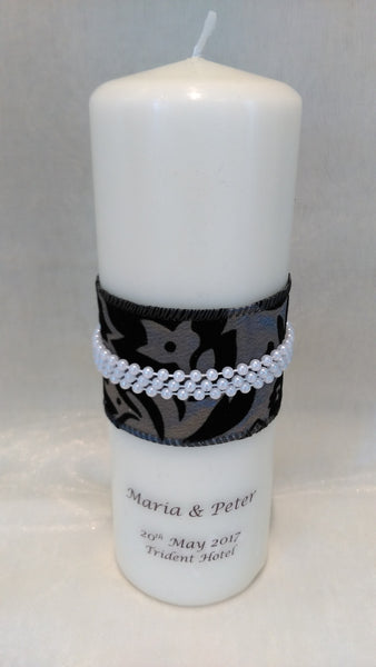 personalised candles, wedding candles, unity candles, wedding ceremony, unity ceremony, wedding candles Ireland