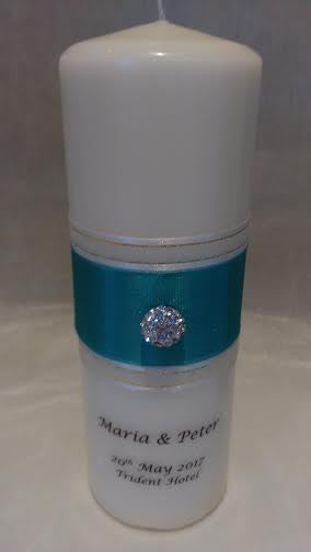 personalised candles, wedding candles, unity candles, wedding ceremony, unity ceremony, wedding candles Ireland