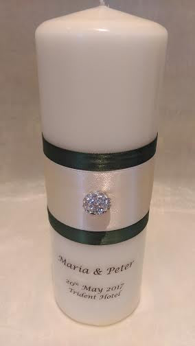 personalised candles, wedding candles, unity candles, wedding ceremony, unity ceremony, wedding candles Ireland