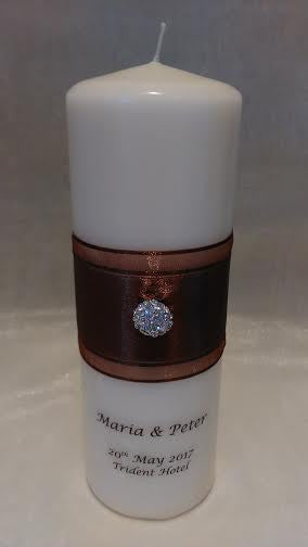 personalised candles, wedding candles, unity candles, wedding ceremony, unity ceremony, wedding candles Ireland