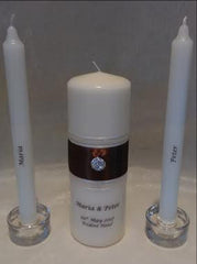 Wedding Candle - Ruby, Brown