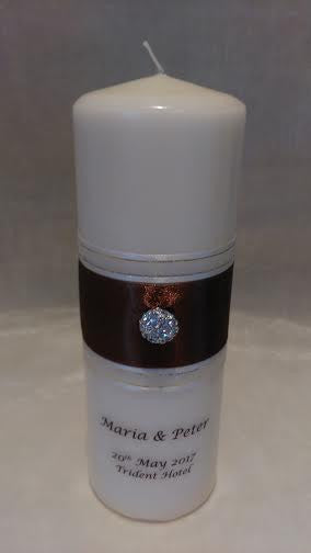 personalised candles, wedding candles, unity candles, wedding ceremony, unity ceremony, wedding candles Ireland