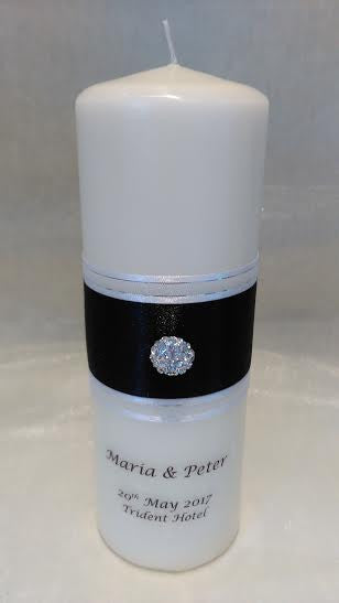 personalised candles, wedding candles, unity candles, wedding ceremony, unity ceremony, wedding candles Ireland