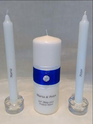 personalised candles, wedding candles, unity candles, wedding ceremony, unity ceremony, wedding candles Ireland