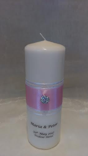 personalised candles, wedding candles, unity candles, wedding ceremony, unity ceremony, wedding candles Ireland