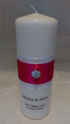 personalised candles, wedding candles, unity candles, wedding ceremony, unity ceremony, wedding candles Ireland