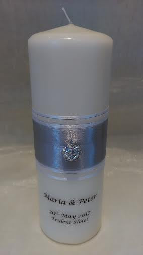 personalised candles, wedding candles, unity candles, wedding ceremony, unity ceremony, wedding candles Ireland