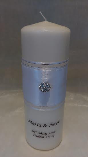 personalised candles, wedding candles, unity candles, wedding ceremony, unity ceremony, wedding candles Ireland