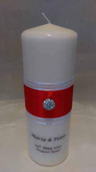 personalised candles, wedding candles, unity candles, wedding ceremony, unity ceremony, wedding candles Ireland