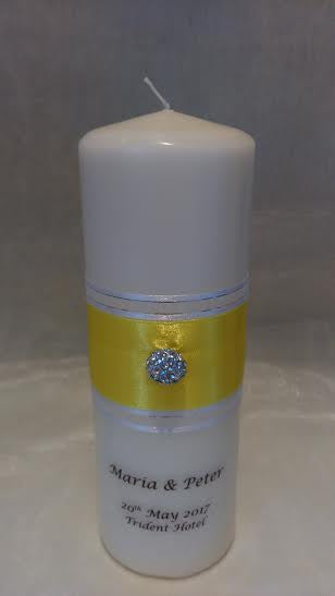 personalised candles, wedding candles, unity candles, wedding ceremony, unity ceremony, wedding candles Ireland