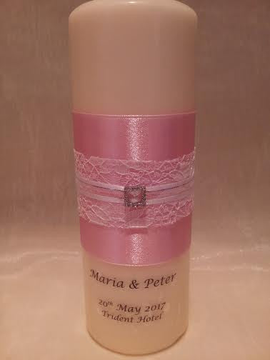 personalised candles, wedding candles, unity candles, wedding ceremony, unity ceremony, wedding candles Ireland