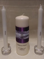 Wedding Candle - Topaz, Purple