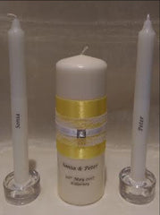 Wedding Candle - Topaz, Yellow