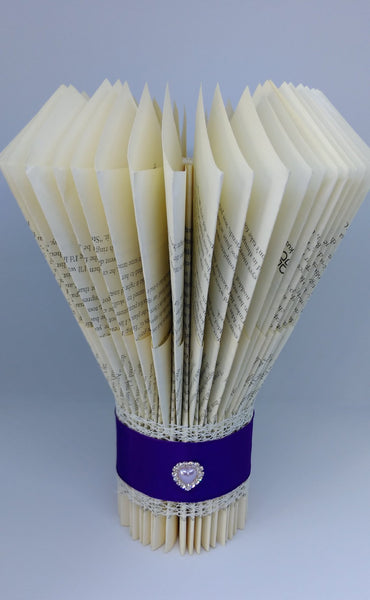 book art, book folding, wedding centrepiece, vase, wedding ceremony, personalised,