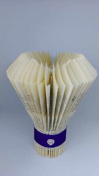 book art, book folding, wedding centrepiece, vase, wedding ceremony, personalised,